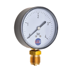 Measureman Manomètre Test Pression Eau 6,3 Cm - 0-200 Psi/kPa, Filetage 3/4" Femelle, Précision ±3-2-3%, Pour Irrigation Et Maison